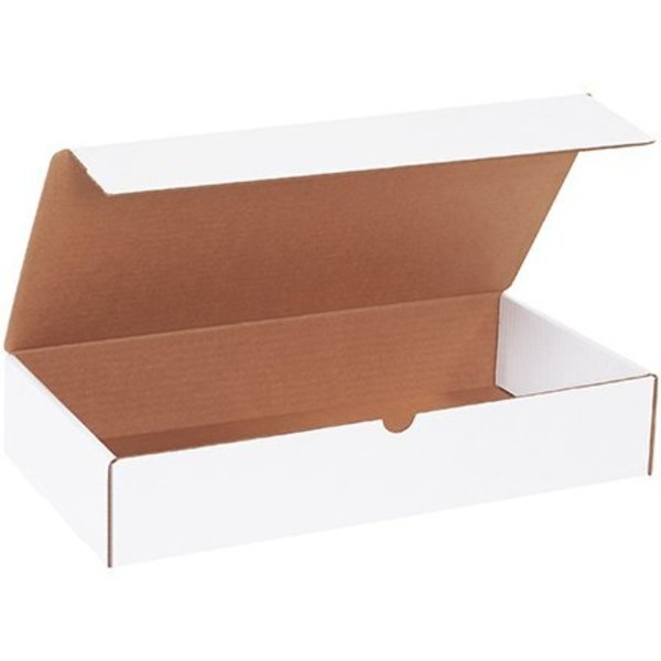 Box Packaging Corrugated Literature Mailers, 16"L x 8"W x 3"H, White ML1683